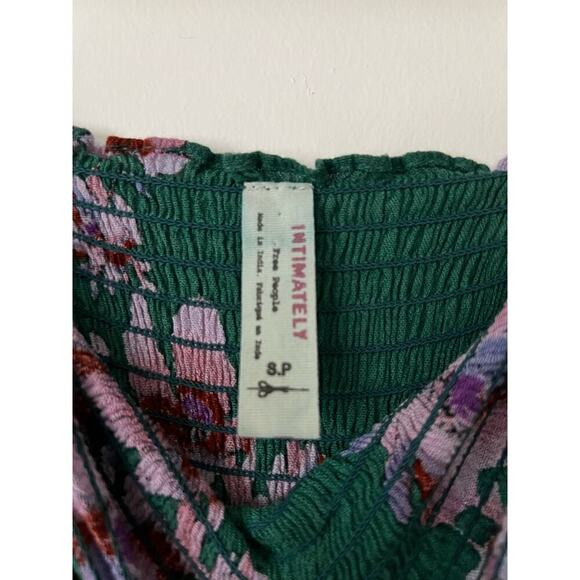 Free People Intimately Green Garden Party Maxi Dress Sz S - Picture 4 of 7